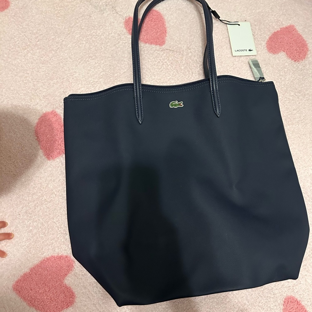 Lacoste Women's navy vertical Tote NWT